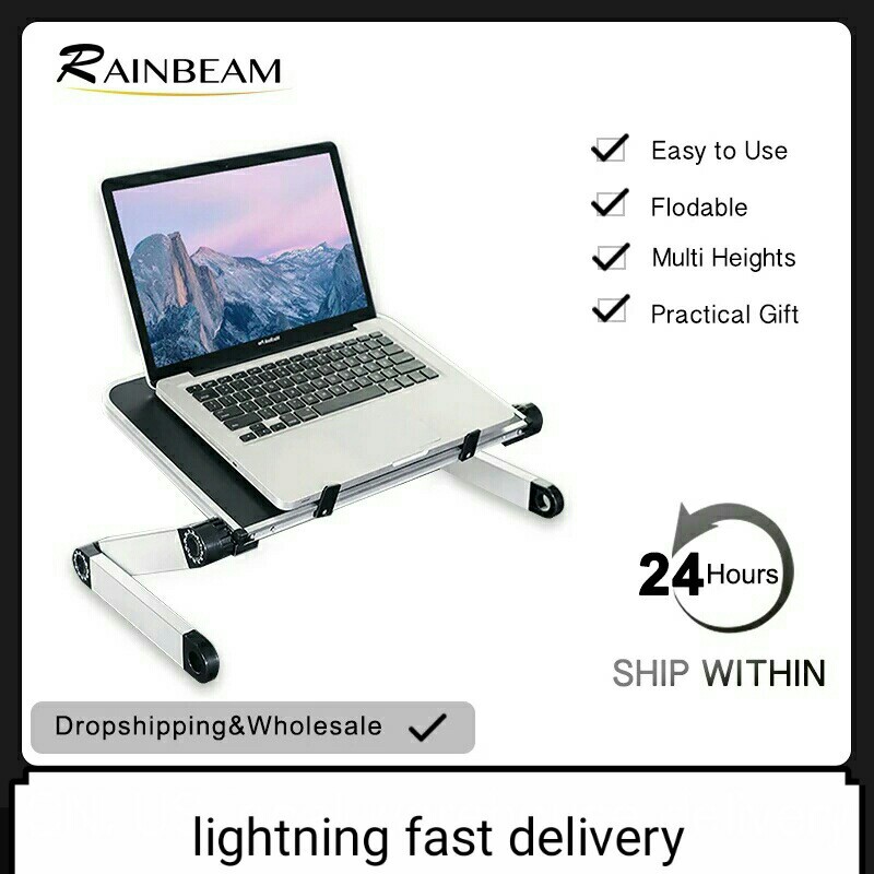 Ergonomic Laptop Stand Lap Desk Table For Bed Couch Picnic Breakfast Book Stand Folding Adjustable Height 360 Degree Angle Home Furniture Others On Carousell