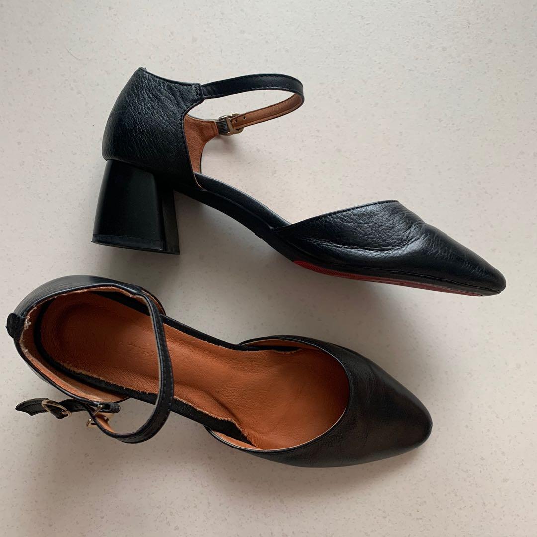 pointed toe mary jane heels