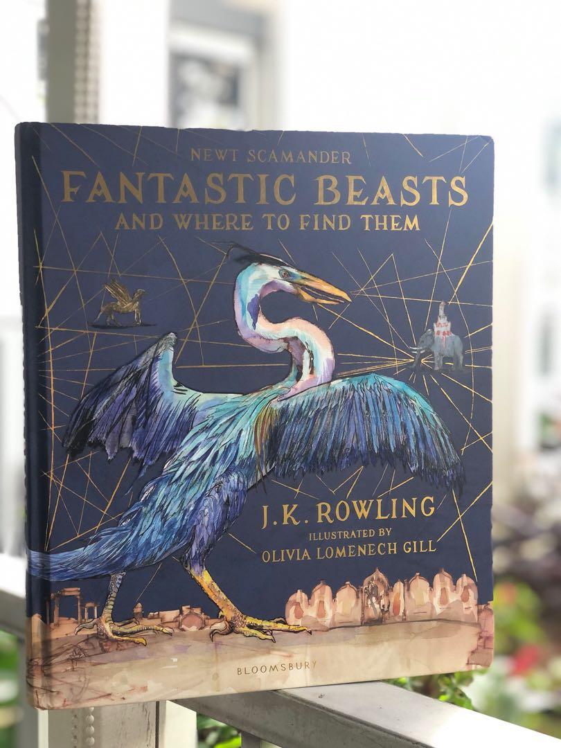 Fantastic Beasts And Where To Find Them Illustrated Hard Bound Books Stationery Fiction On Carousell