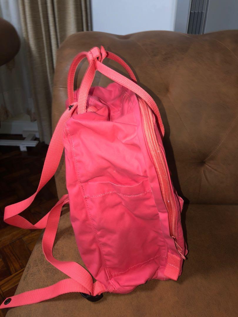 fjallraven backpack peach pink