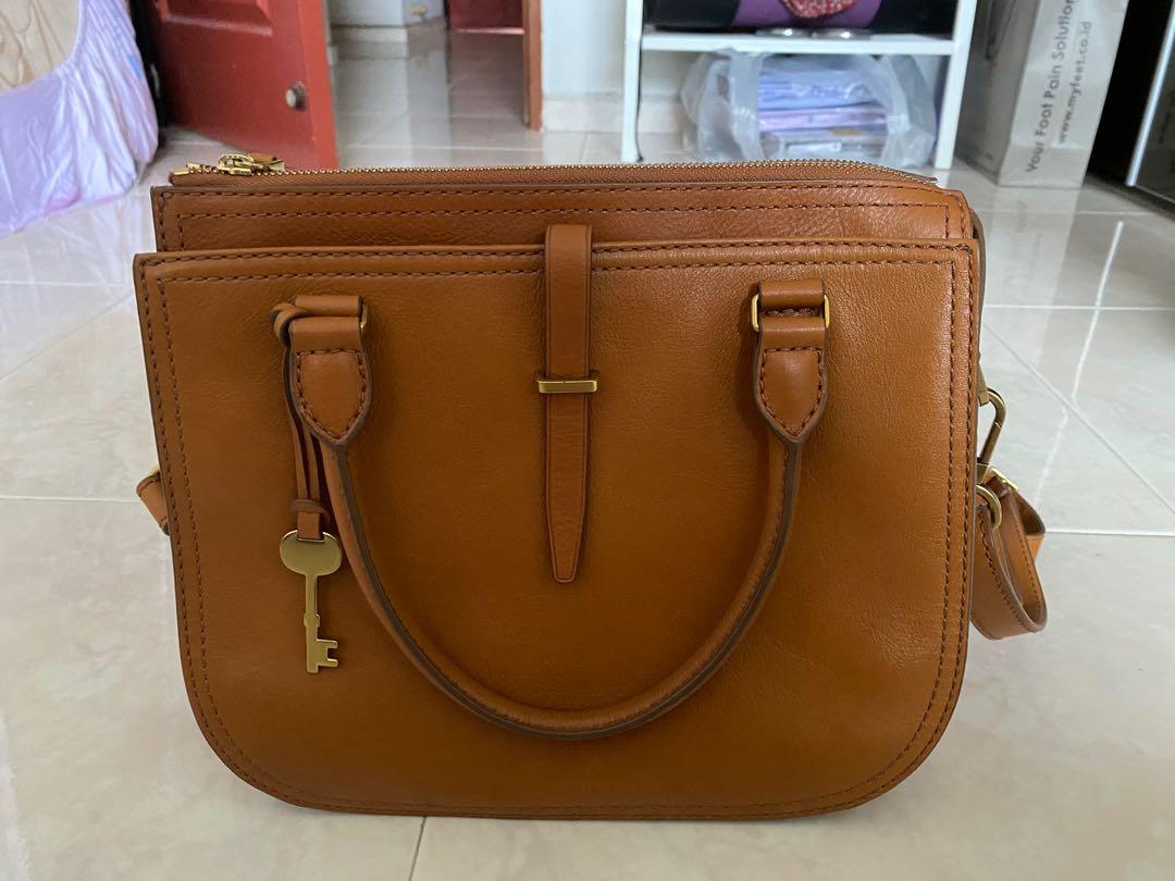 Fossil ryder sales satchel handbag