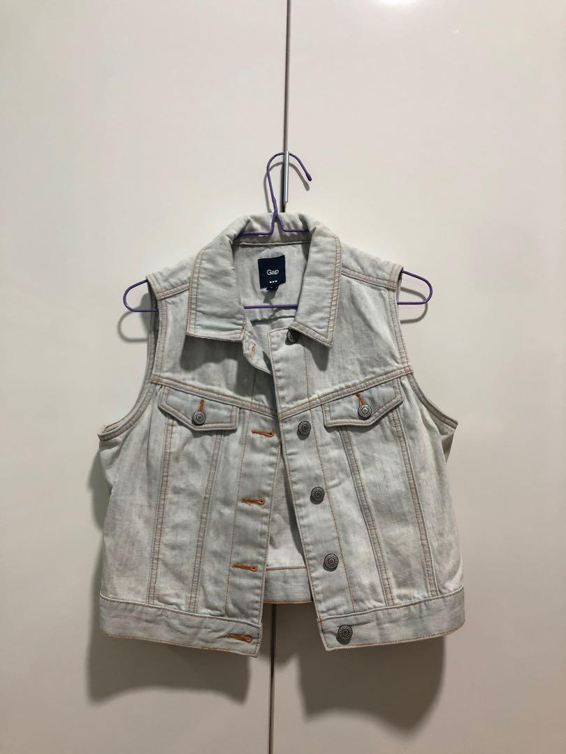 Gap jean clearance vest