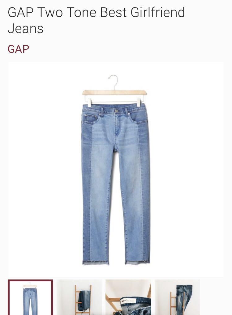 gap two tone jeans