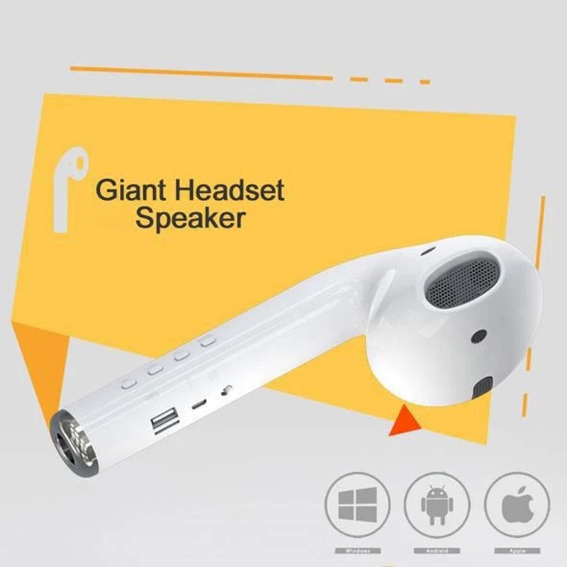 Giant Headset Speaker Earphone Bluetooth Speaker Audio