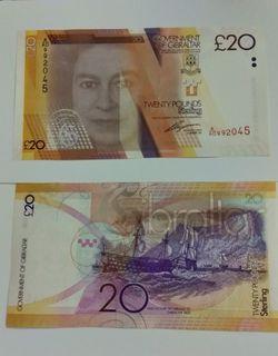 Gibraltar 20 twenty pounds 2011 issue QEII