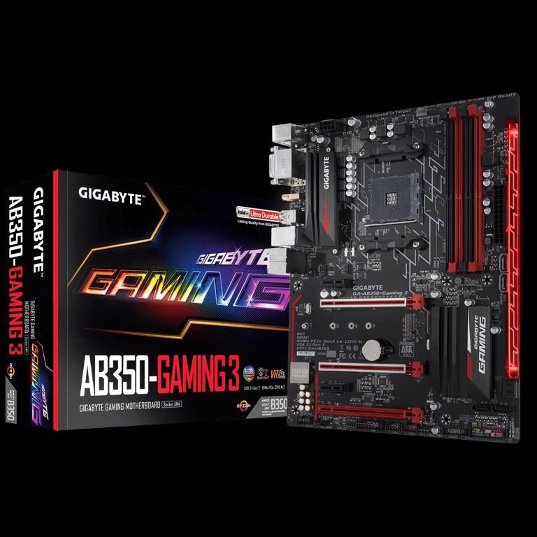 Gigabyte Ab350 Gaming 3 Motherboard Electronics Computer Parts Accessories On Carousell