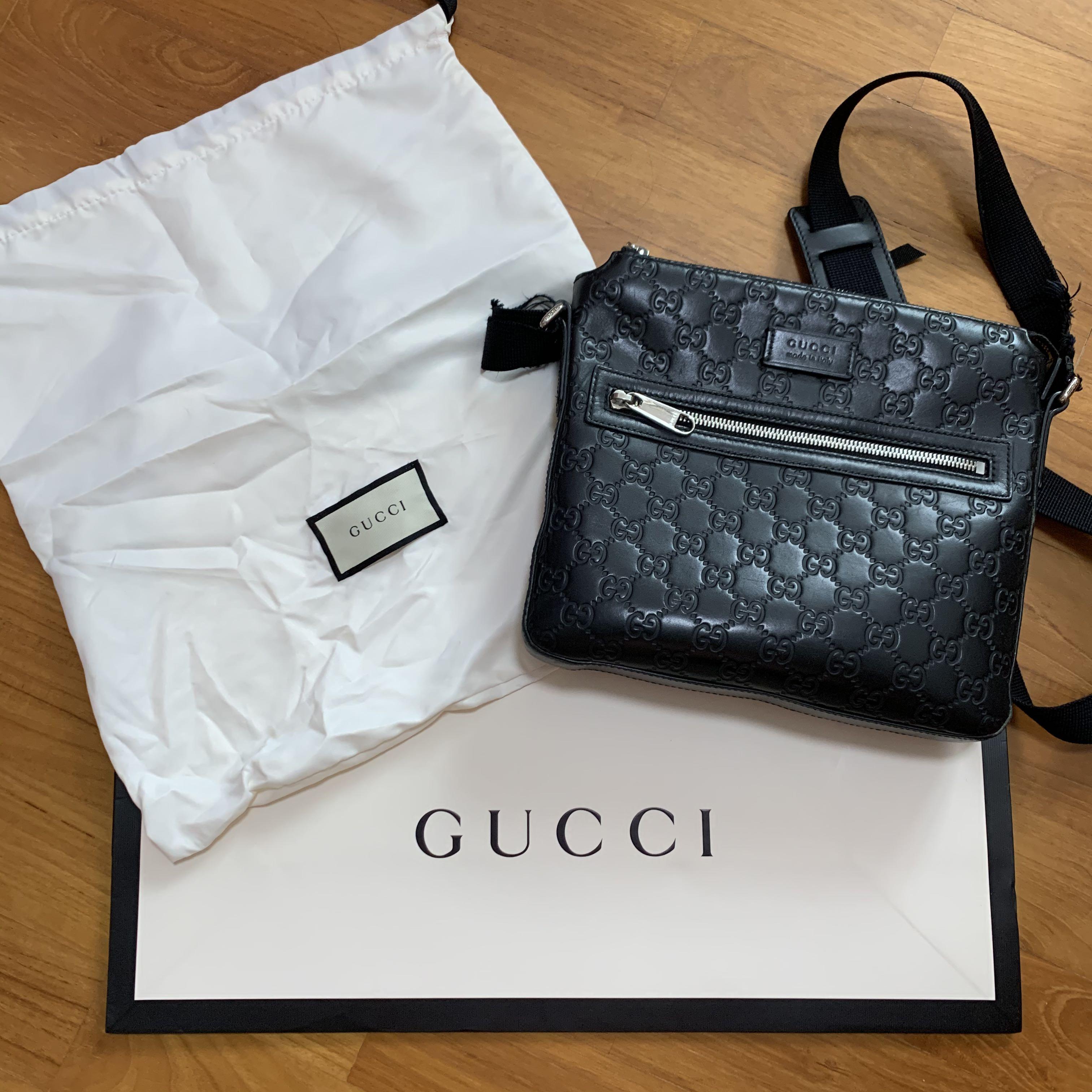 gucci mens sling bag price