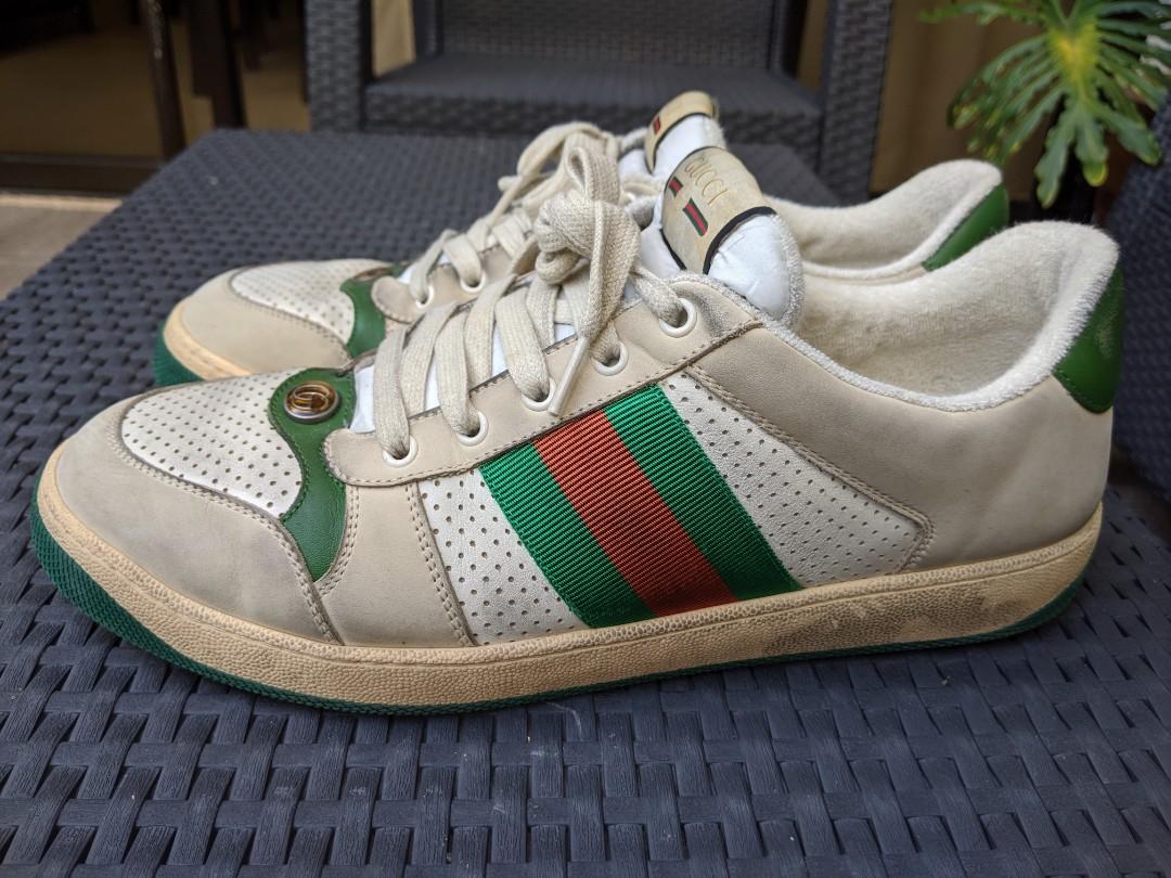 gucci sneakers distressed