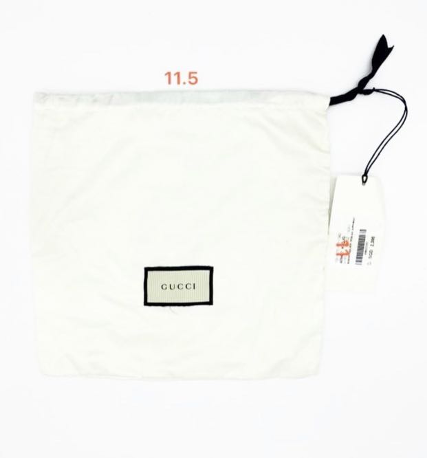 Gucci white dust bag sales