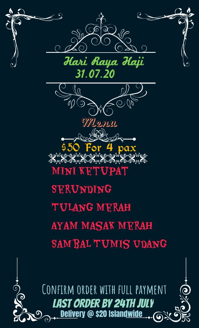 Hari Raya Haji 31 7 Food Drinks Local Eats On Carousell