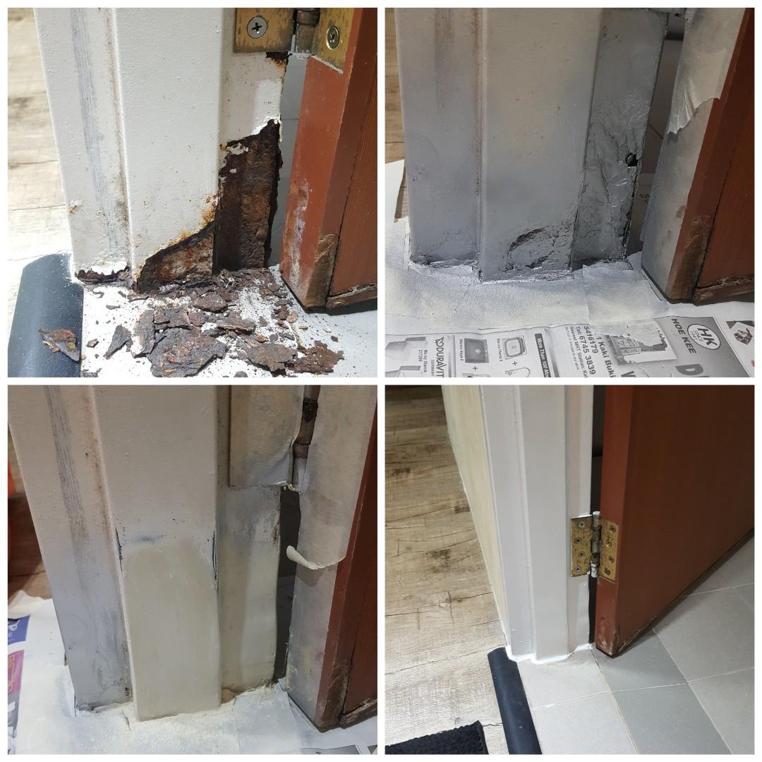 HDB door frame repair services, Home Services, Home Repairs, Handyman