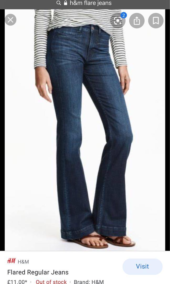 h and m flare jeans