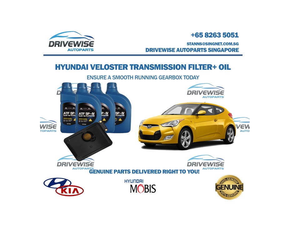 Hyundai Veloster Genuine Transmission Filter + Oil Package (Free