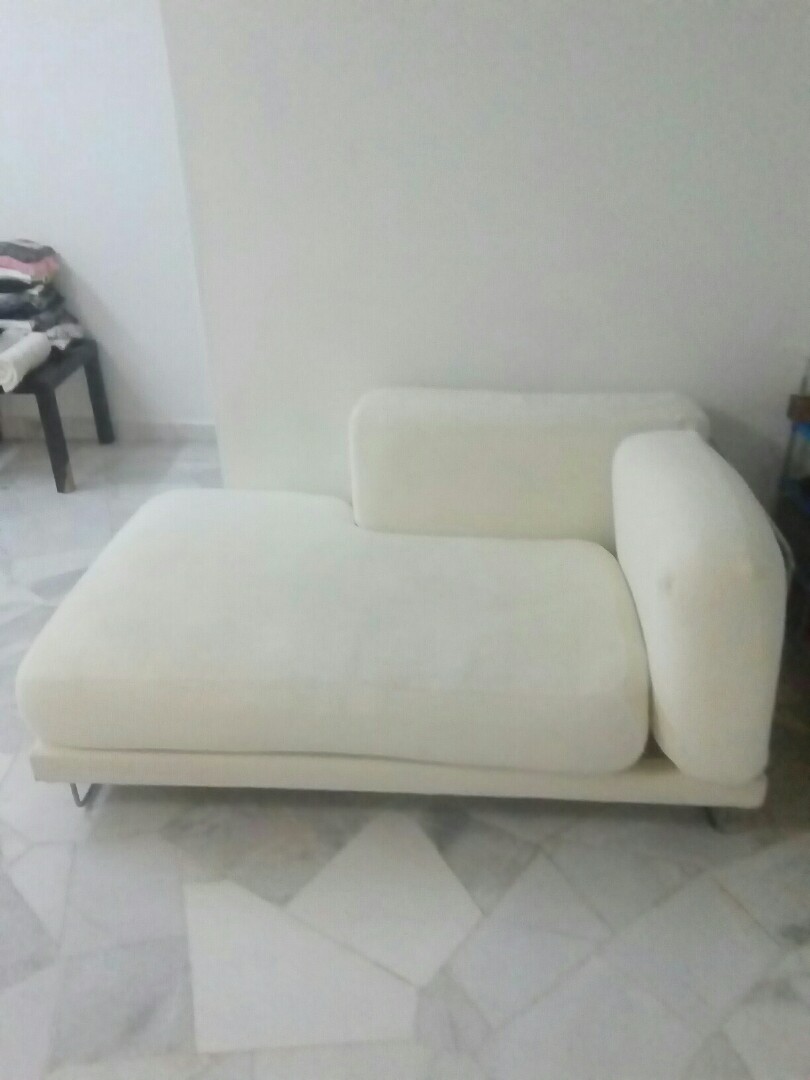 Ikea Sofa and IKEA multipurpose table (adjustable), Furniture & Home