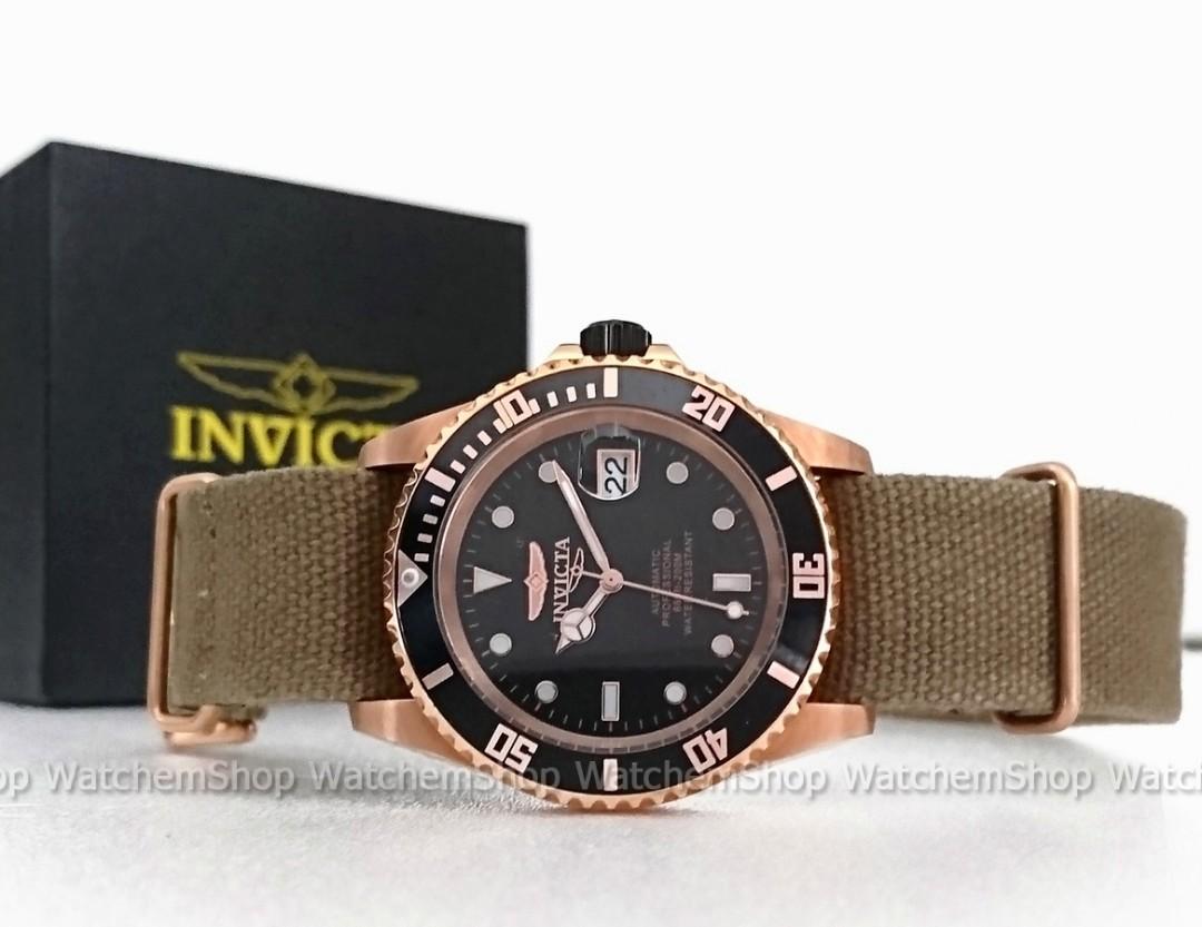 Invicta pro 2025 diver gold green
