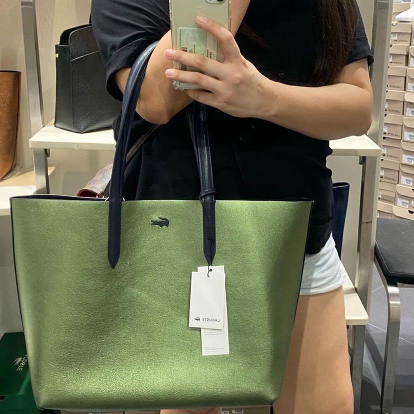 Lacoste Reversible tote bag, Luxury, Bags & Wallets on Carousell