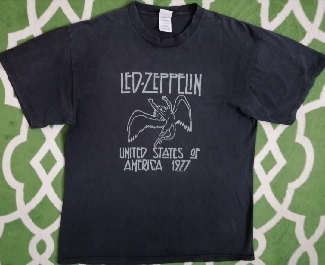 Led Zeppelin Tour USA 1977 Tshirt Shirt not Vintage, Men's Fashion, Tops   Sets, Tshirts  Polo Shirts on Carousell