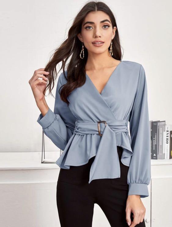 v neck wrap top