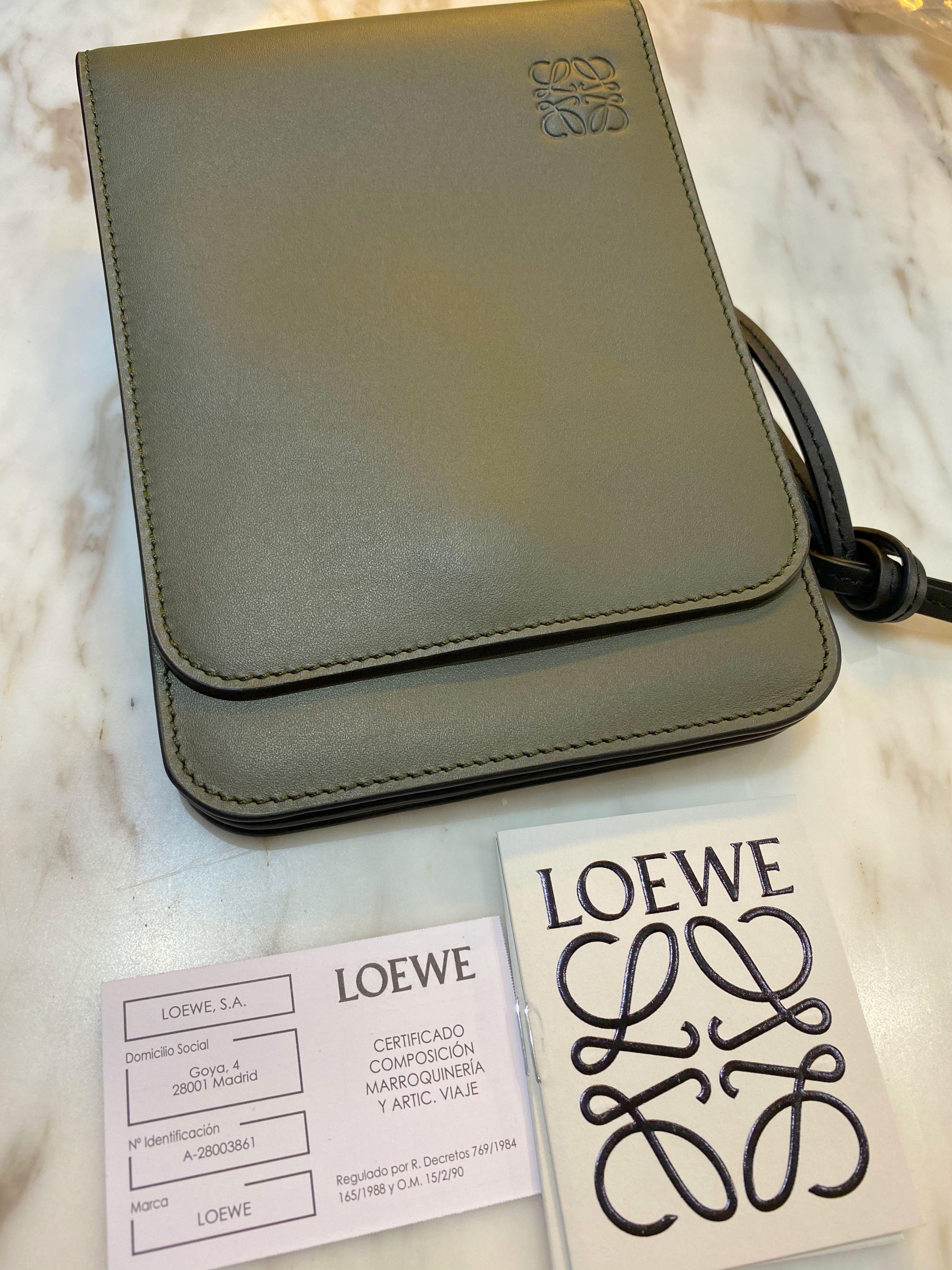 Loewe gusset flat crossbody sales bag