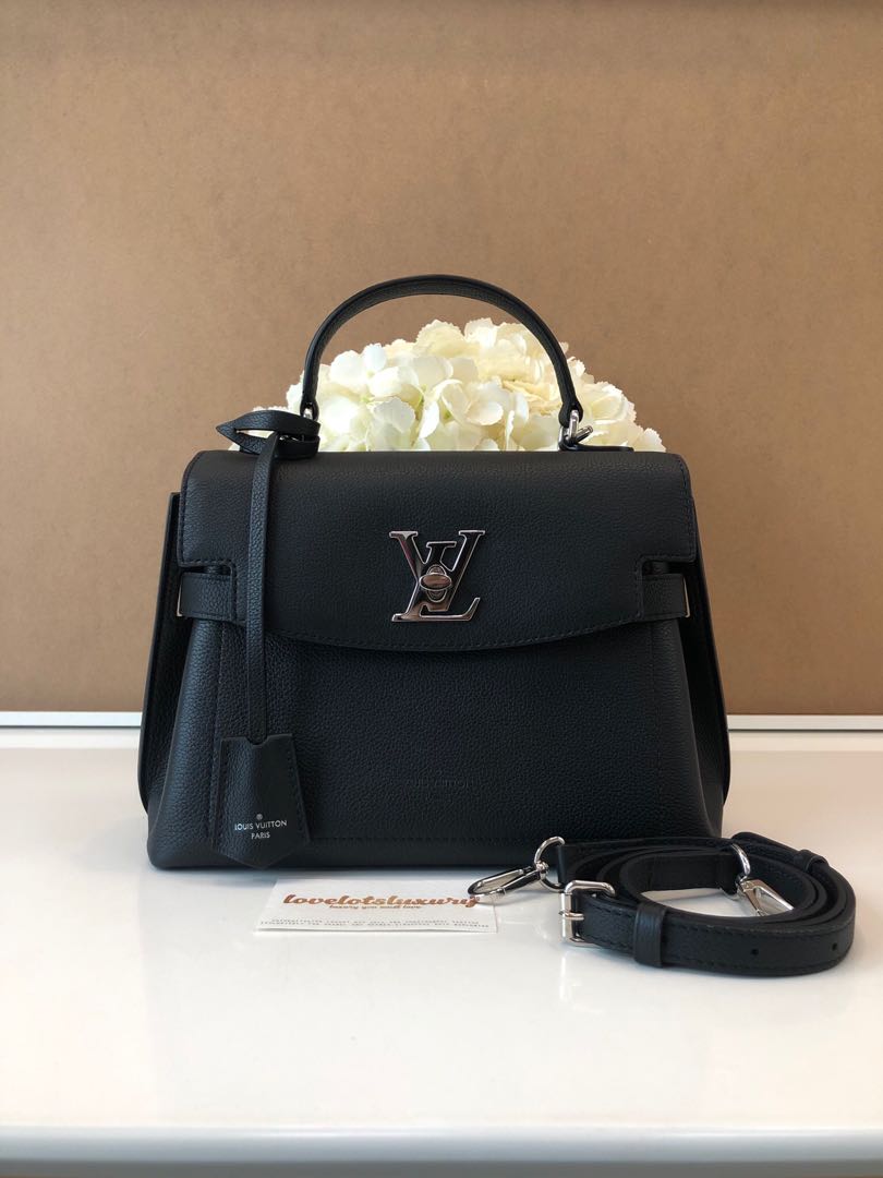 Louis Vuitton Lockme Ever BB Black Grainy Leather SHW, Luxury