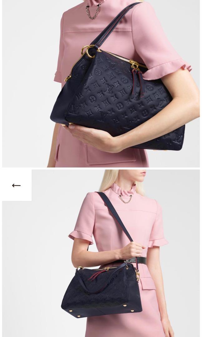 Louis Vuitton Monogram Empreinte Marine Rouge Ponthieu PM Crossbody Bag -  ShopperBoard