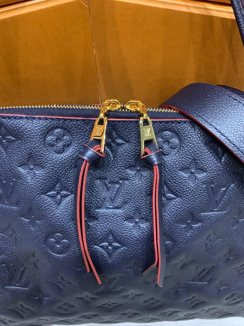 Louis Vuitton Ponthieu PM Shoulder Bag Monogram Empreinte Marine Rouge