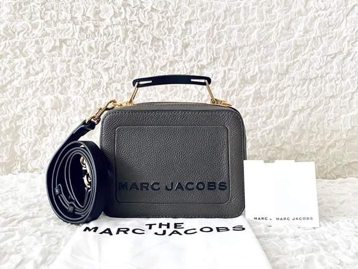 Marc Jacobs Silver The Metallic Textured Mini Box Bag