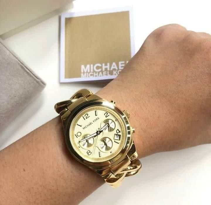 MICHAEL KORS Runway Twist Chronograph Gold tone Ladies Watch