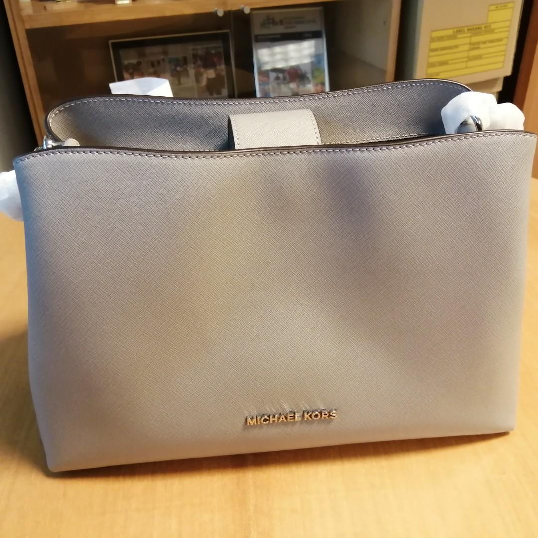 Buy Michael Kors Mercer Large Leather Tote - Pearl Grey - Mercer - Michael  Kors Handbags - Handbags Online at desertcartKUWAIT