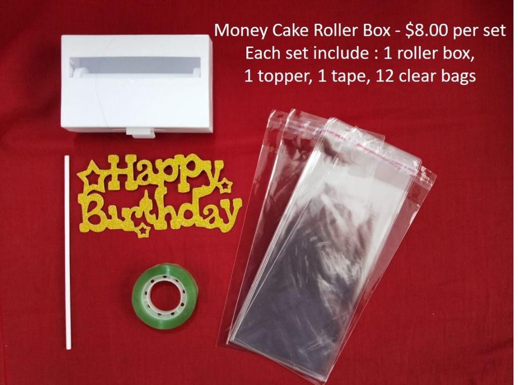 Money Cake Roller Box 8.00 per set, Furniture & Home Living