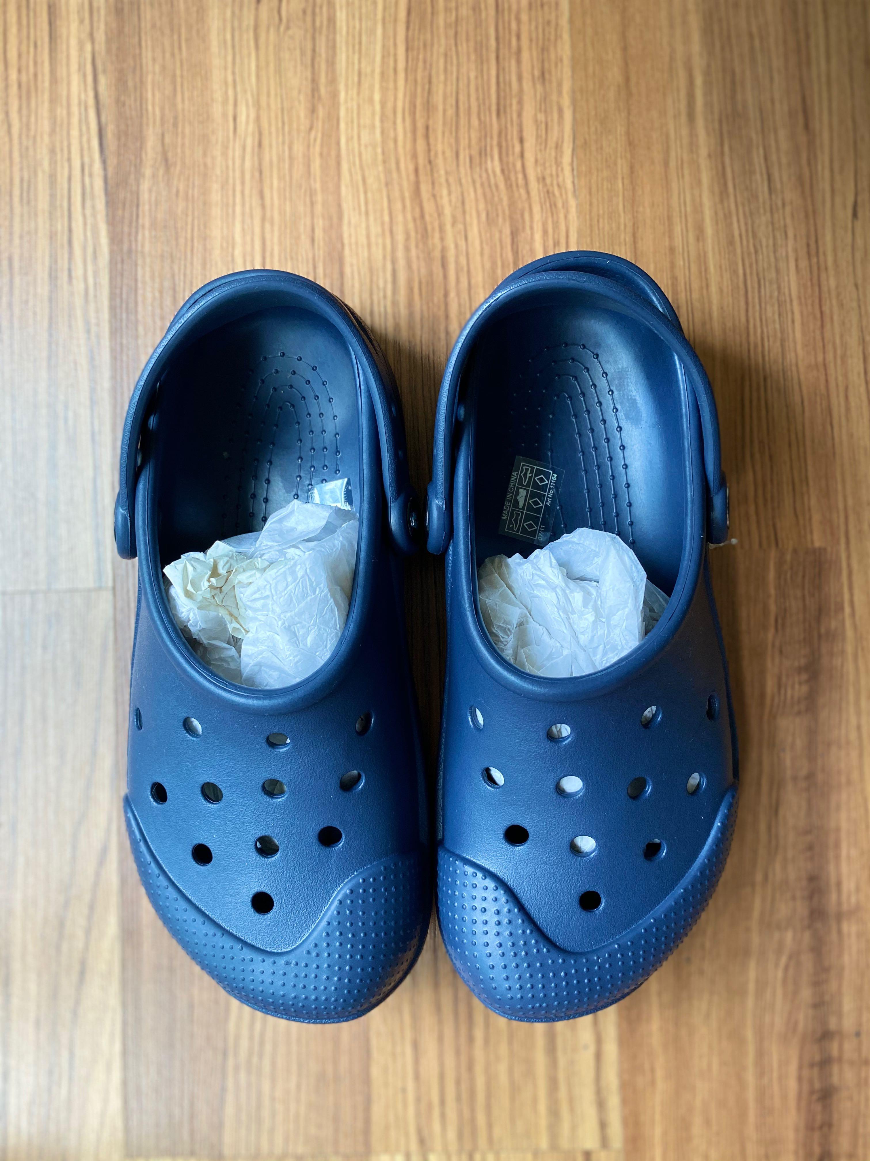 Navy Blue Crocs Sandals, Women's 