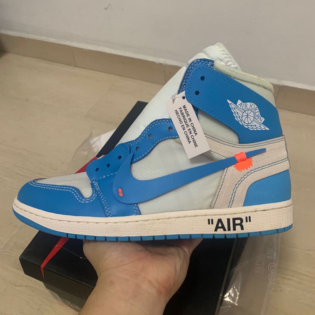 Nike air jordan 1 new arrivals x off white unc