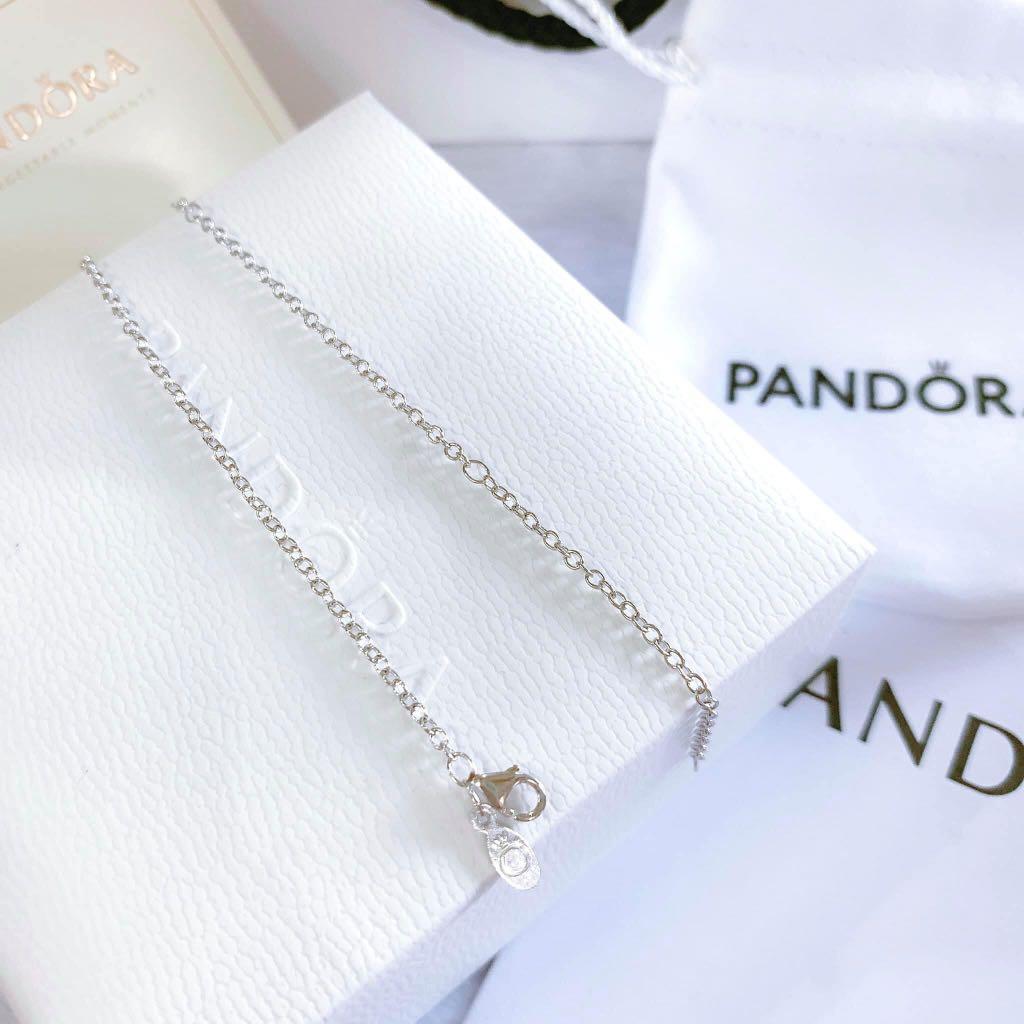 Pandora Knotted Heart Pendant Necklace Adjustable chain up to 24 inches Women s Fashion Jewelry Organizers Necklaces on Carousell