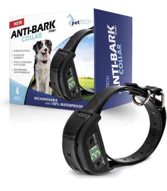 PetTech 3.8 out of 5 stars 188 Reviews PetTech No Bark Dog Collar Stop Dogs Barking with Sound Vibration Humane No Shock or Harmful Sprays Rechargeable Anti Bark Dog Training Collar