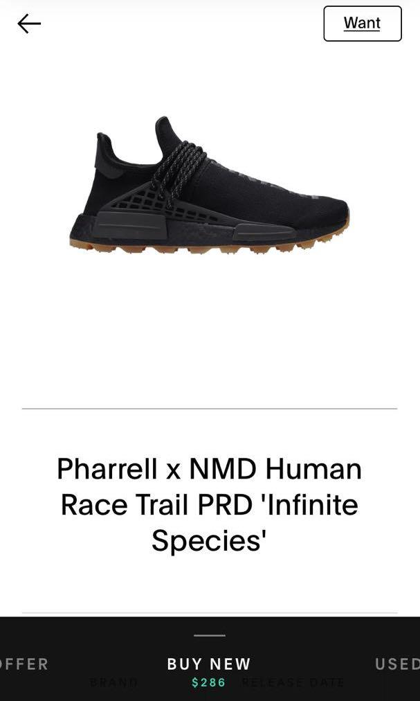 Pharell X NMD Human Race Trail PRD infinite species Men s