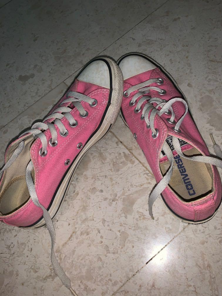 peach converse shoes