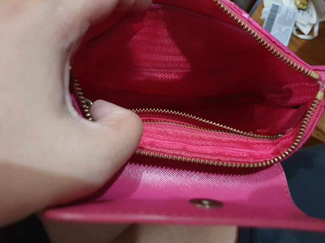 Pre owned pink prada sling bag, Women's Fashion, Bags & Wallets