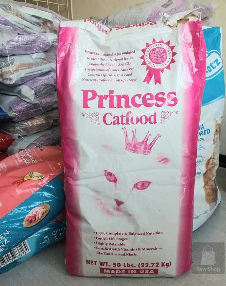 Princess deals cat food