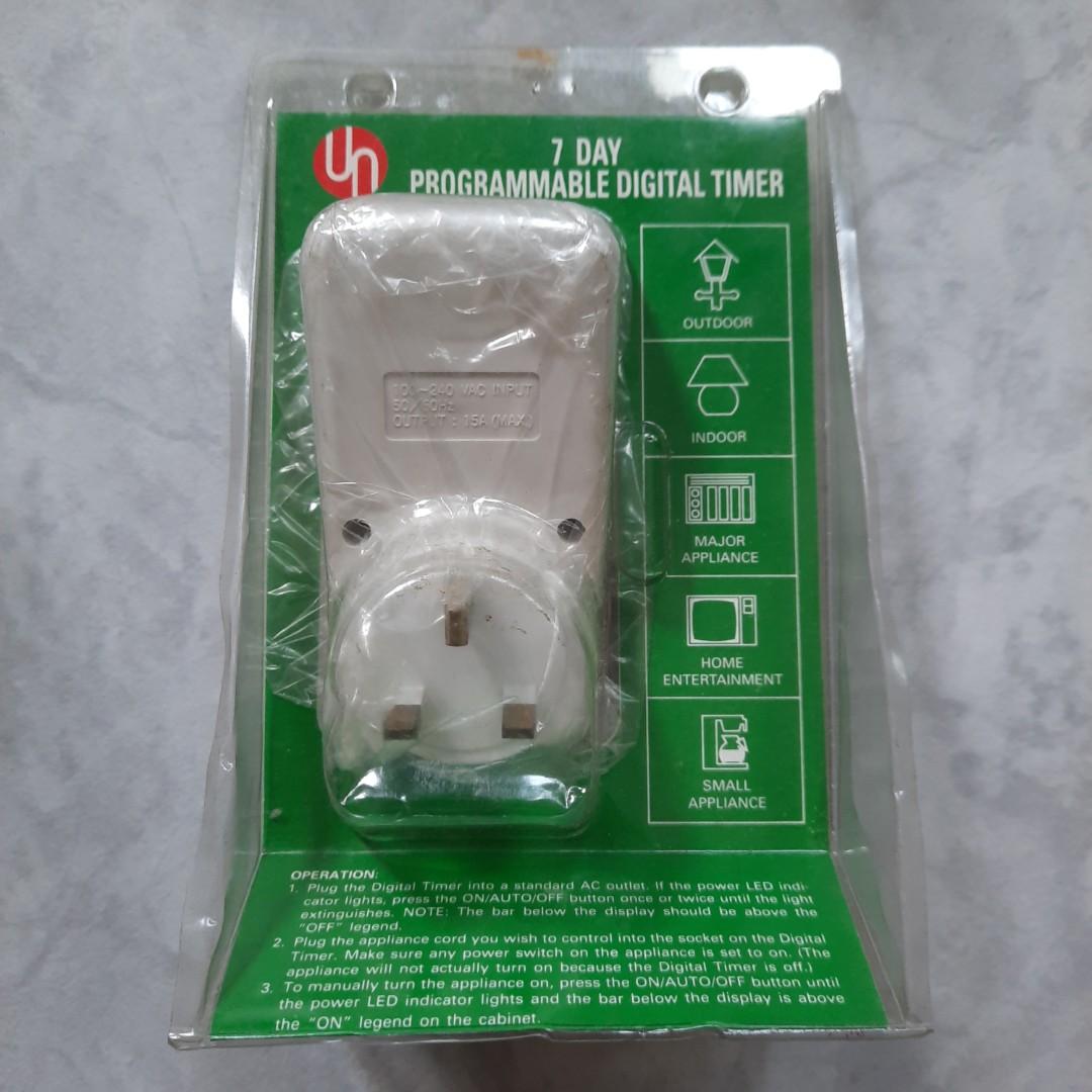 Programmable Digital Timer (Category: Health Monitors & Weighing Scales) located in Singapore. Submitted by rayy00 (Listing ID 1017886109, Image 3). Description: Brand new Programmable Digital Timer for sale. opened 1 to test, still working. if u are interested, I will open and test before selling it to u. have a few to sell. Self collect at Hougang One, Hougang Ave 9. Meet MRT at a fee and at my convenience, please. PM for more details..