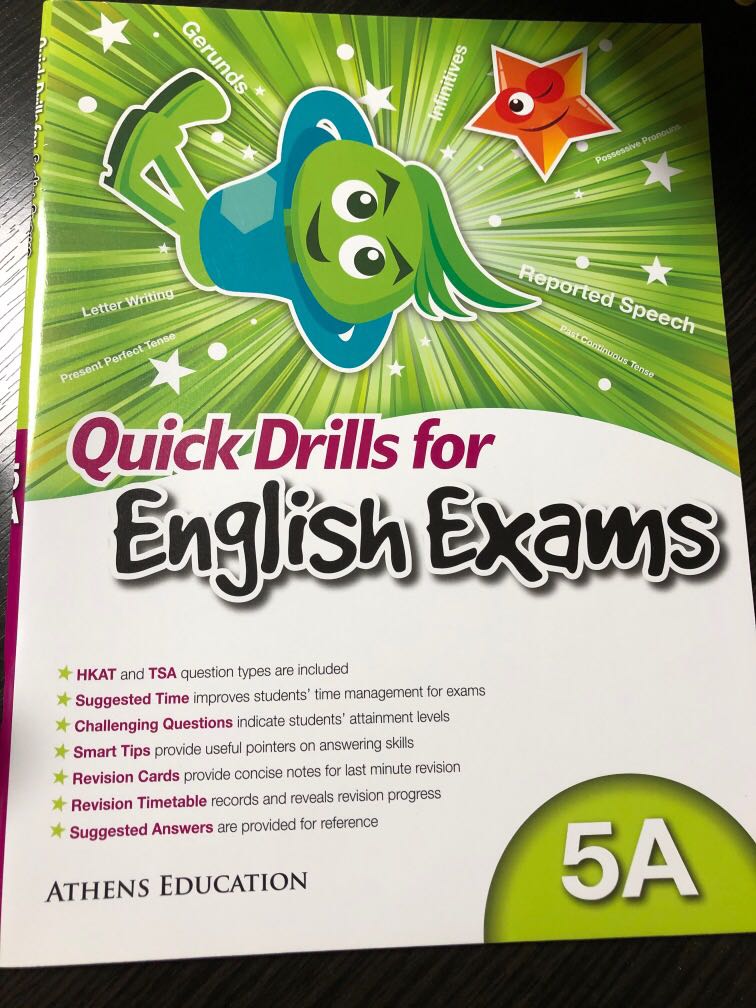 QuickDrills for English exams 5A, 興趣及遊戲, 書本 & 文具, 書本及雜誌 補充練習 Carousell