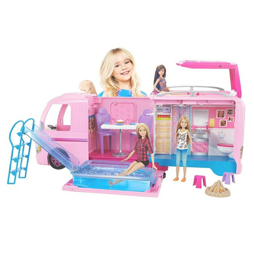 Barbie rv with pool 2025