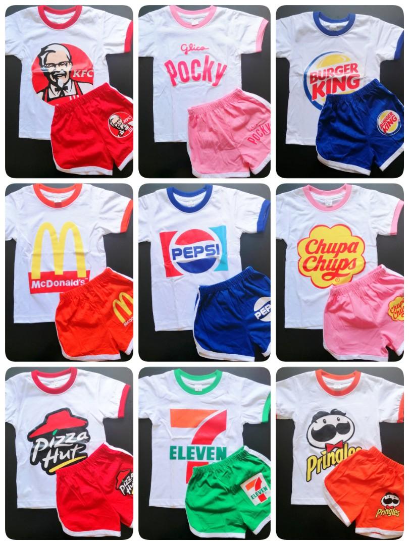 Ready Stock Baby Toddler Go Girl Unisex T Shirt N Short Clothing
