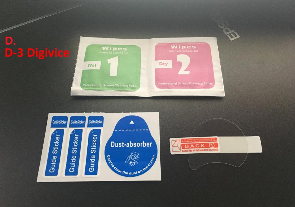 Digivice HD Screen Protector Kit for D2, D3, other Digivices