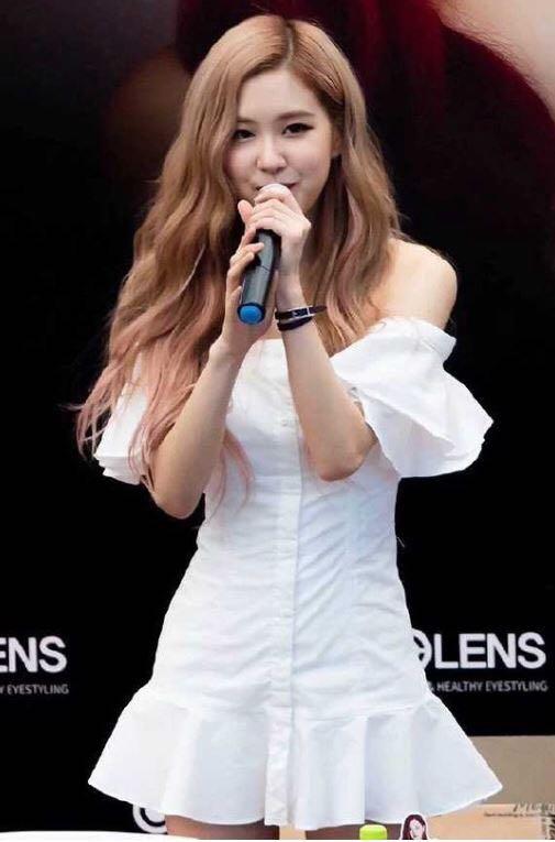 Rose blackpink cheap white dress
