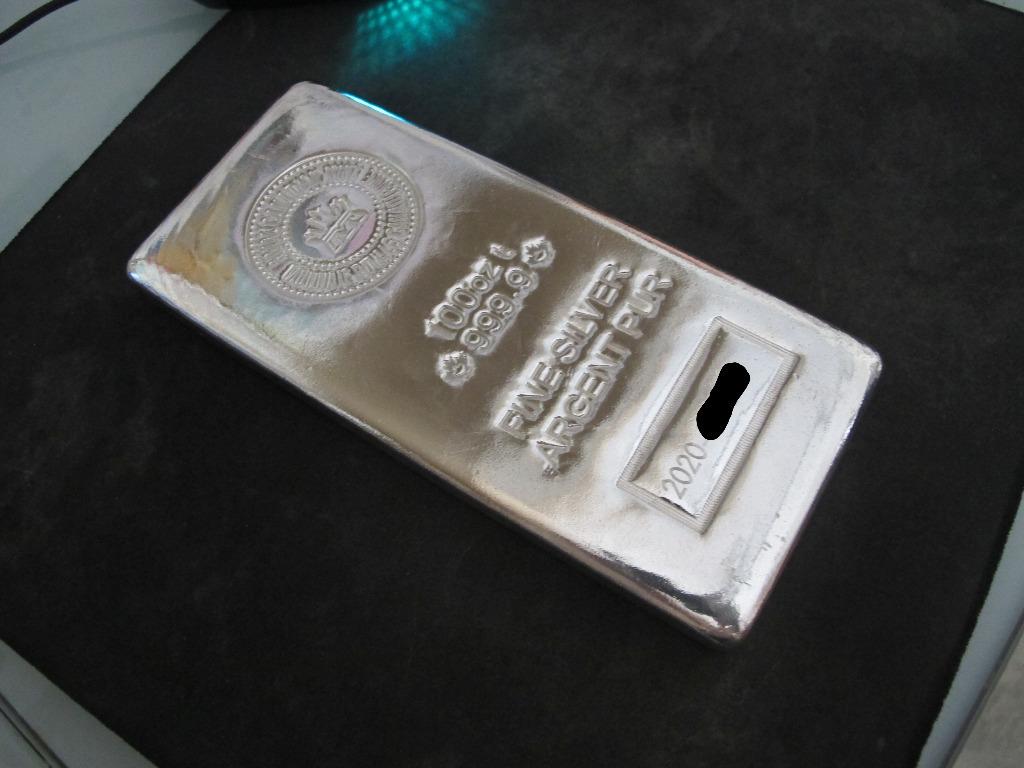 Royal Canadian Mint Silver Bar 100 Oz Luxury Watches On Carousell
