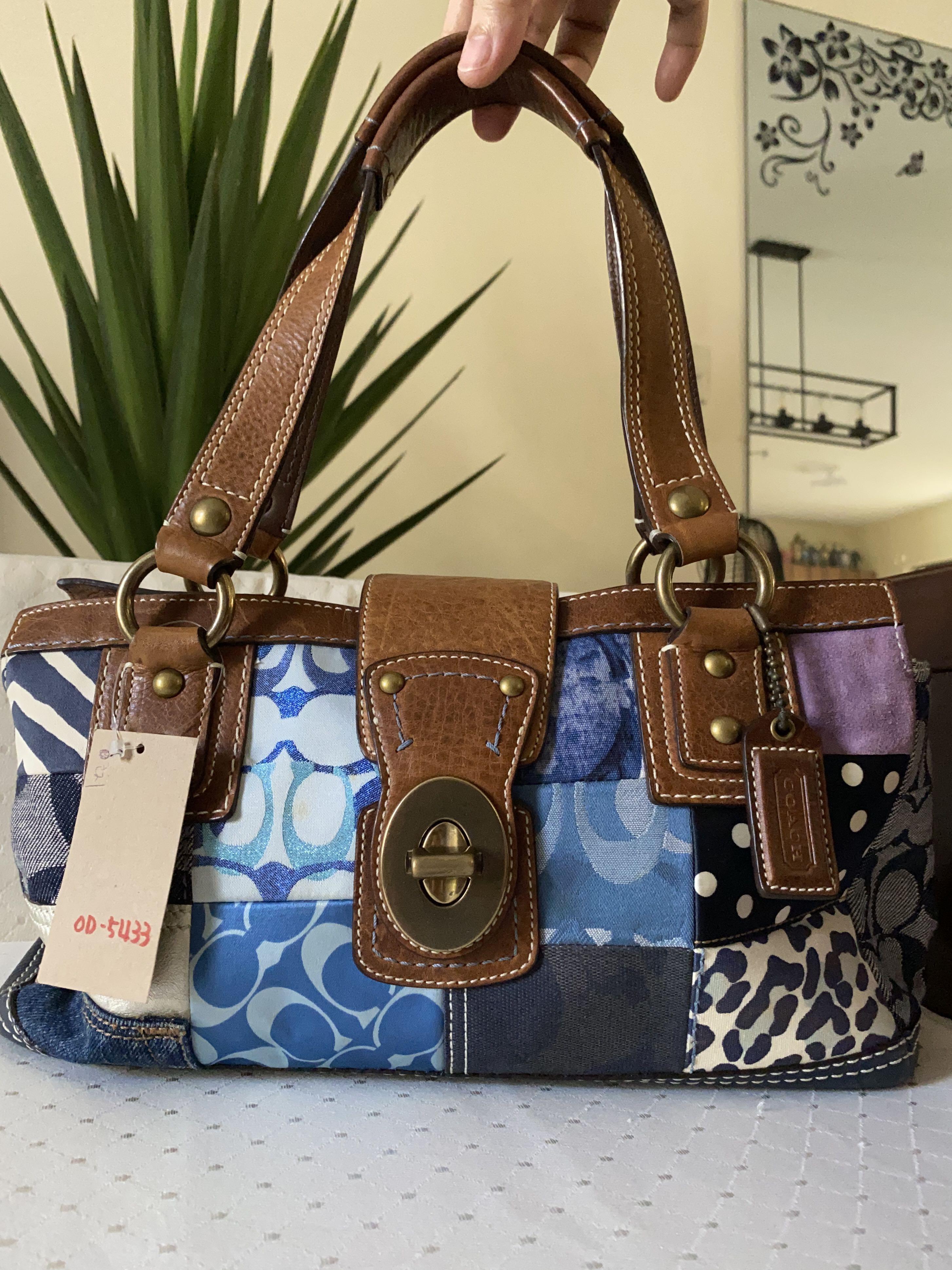 Signature Coach Blue Denim Patchwork C0793 10816