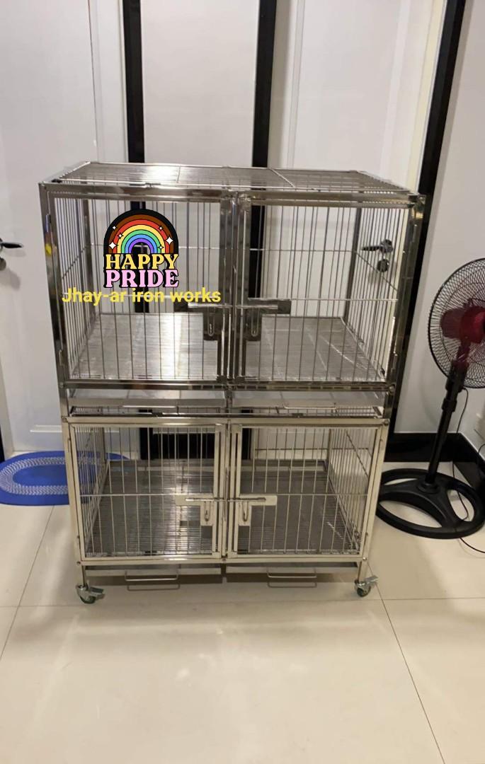 Stainless cage deals for dogs