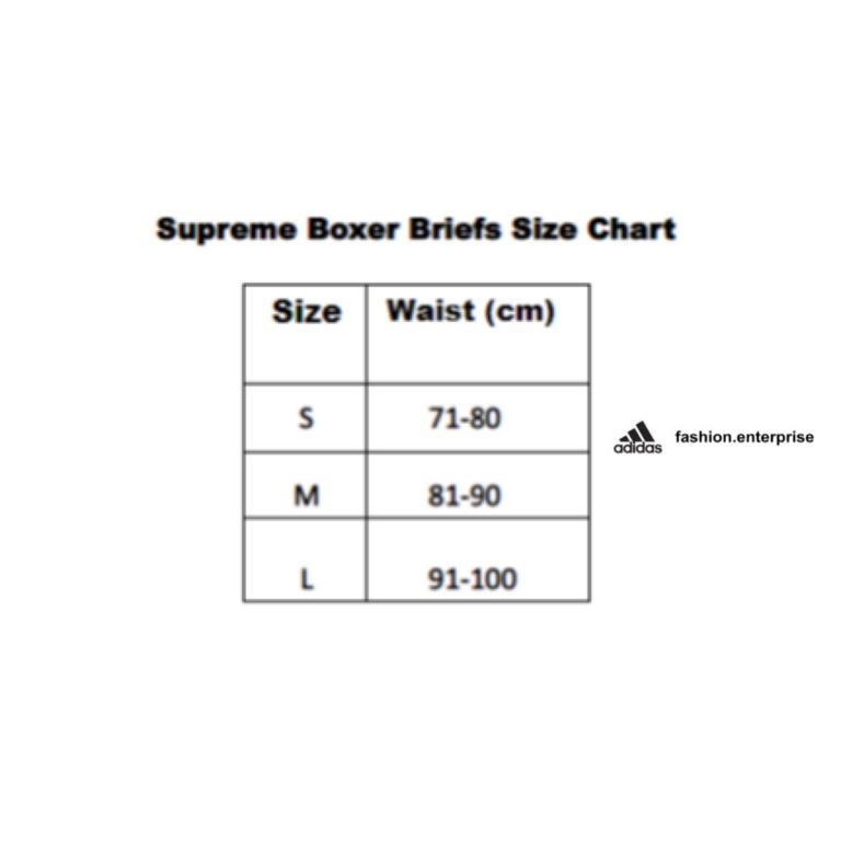 Supreme hanes boxer briefs sizing store