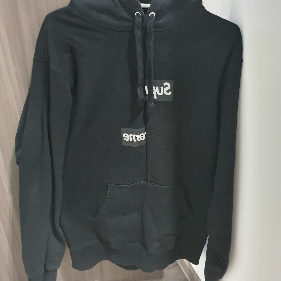 Supreme X Cdg Split Box Logo Men S Fashion Clothes Tops On Carousell