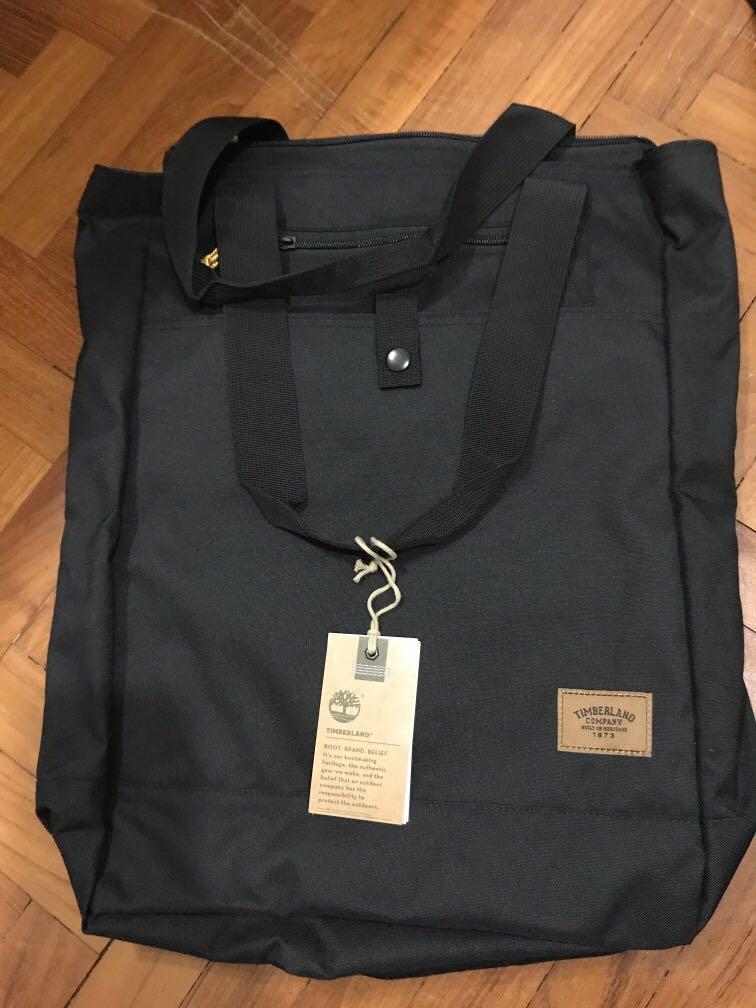 timberland black bag